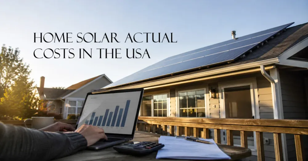 What Home Solar Actually Costs in the US in 2026