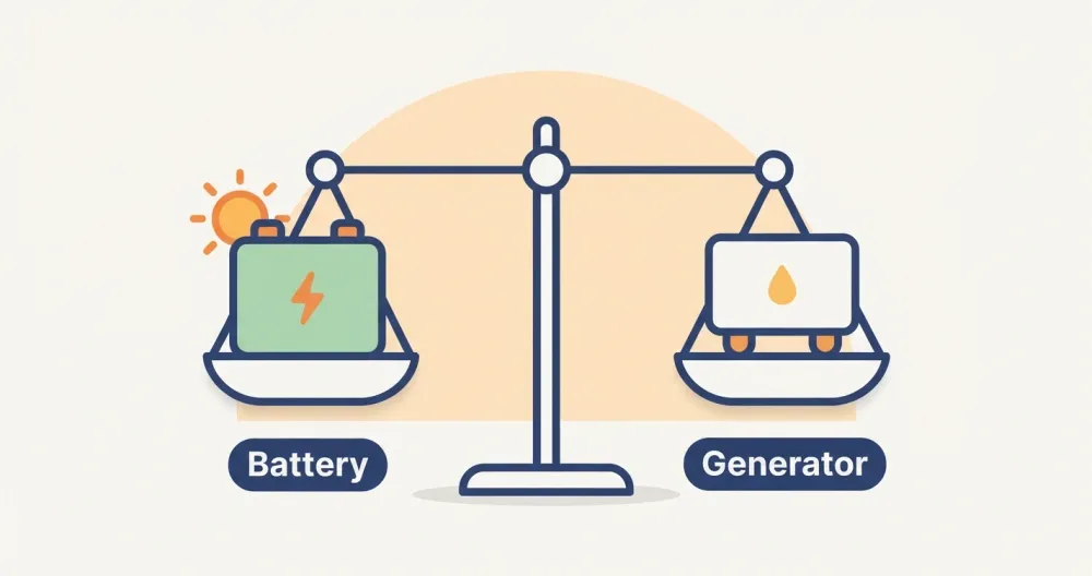 Home Battery vs Generator: Which Fits Your Outages?
