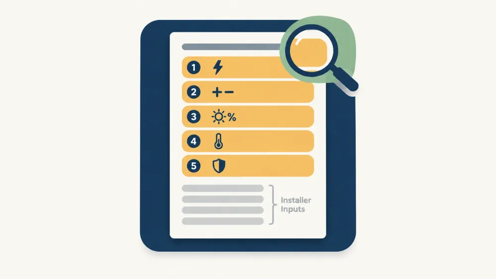 How to Read a Solar Panel Spec Sheet: The Lines That Matter